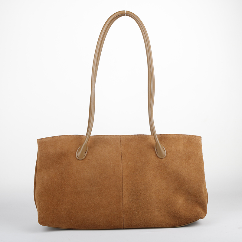 Dioerna hot sales real leather suede leather ladies big capacity shoulder handbags women tote bags